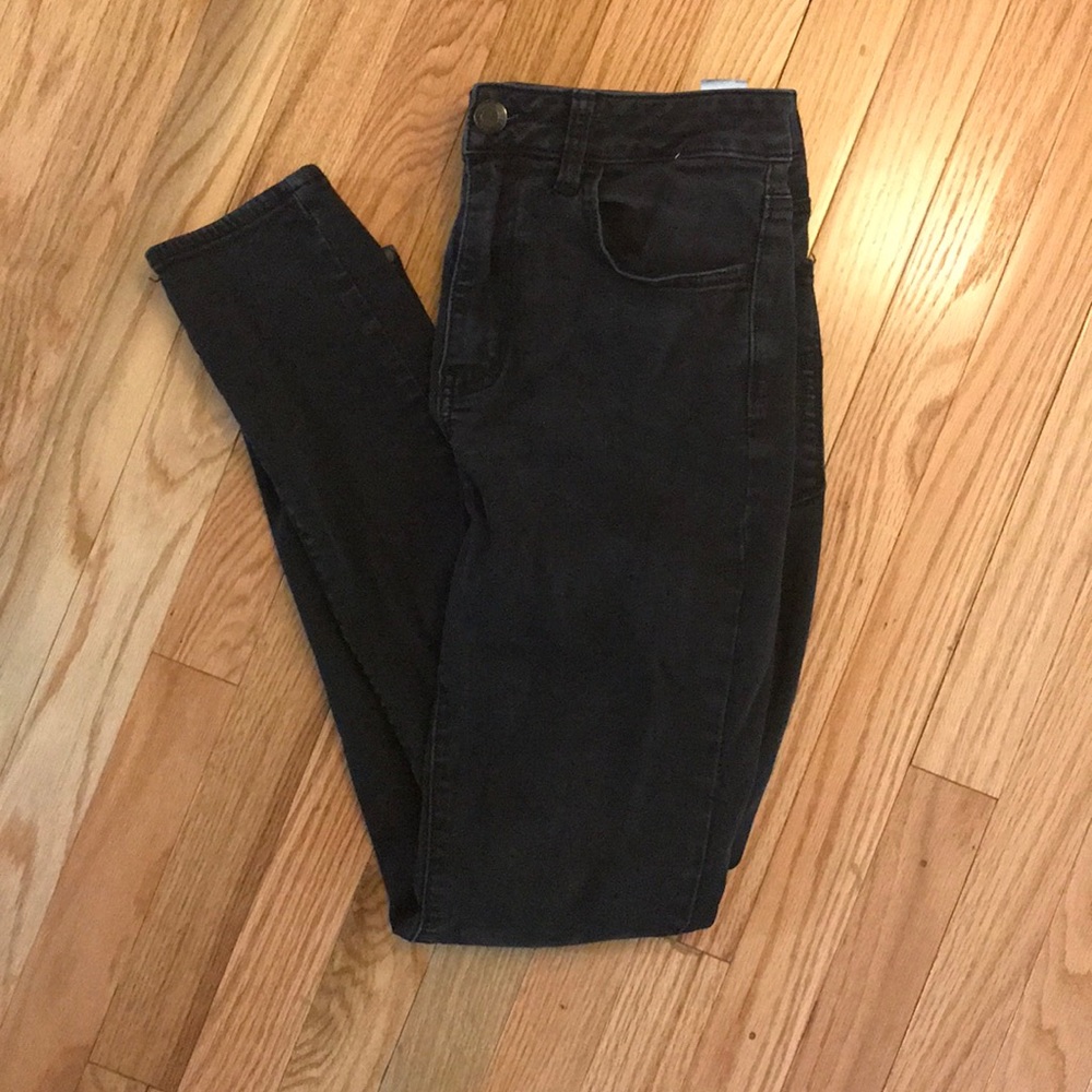 Black hi rise jegging